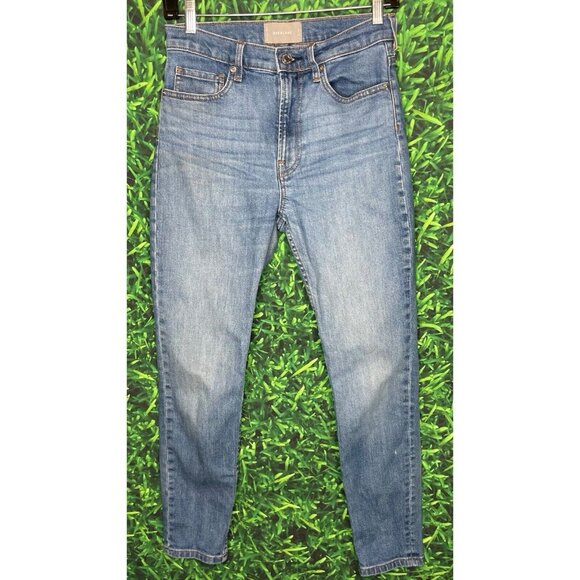 Everlane Women's Size 27 Ankle High Rise Medium Wash Denim Blue Jeans - Picture 1 of 5